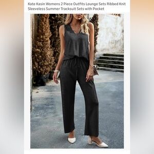 Black Two Piece Lounge Set